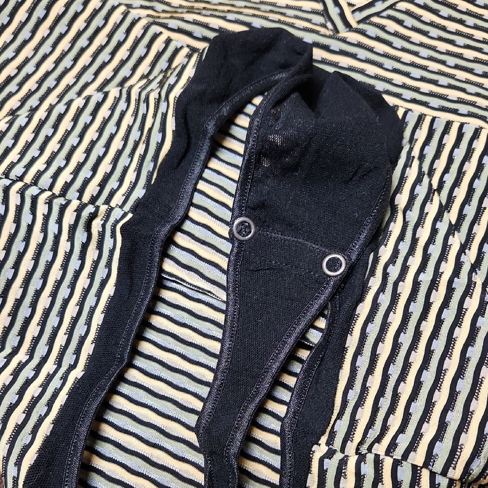 Cosabella Black and White Striped Bodysuit - Picture 10 of 14
